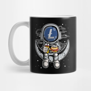 Astronaut Fastfood Litecoin Lite Coin LTC To The Moon Crypto Token Cryptocurrency Wallet Birthday Gift For Men Women Kids Mug